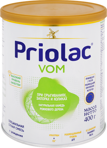 

Смесь специализированная Priolac для диетического питания с 0 месяцев 400 г