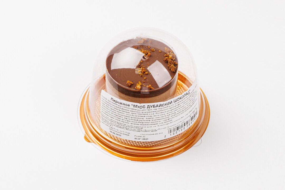 

Пирожное ВкусВилл Мусс Дубайский шоколад 125 г