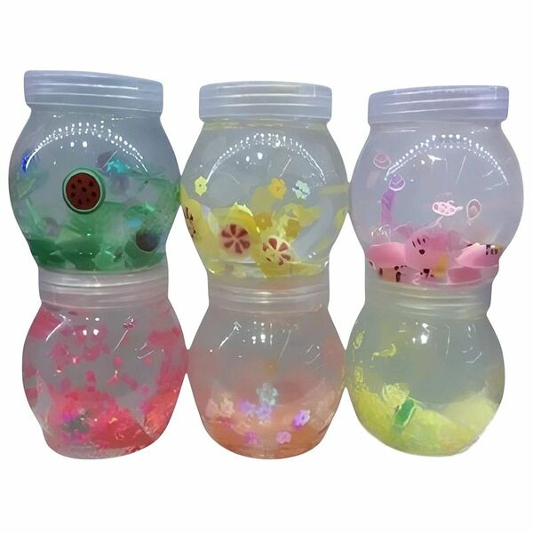 Игрушка Unic-Toys слайм в банке с игрушкой 1 шт, в ассортименте