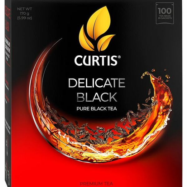 Чай чёрный Curtis Delicate черный в пакетиках 100 шт 170 г