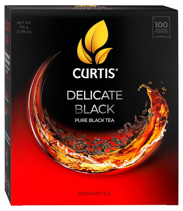 

Чай чёрный Curtis Premium Tea Collection Delicate черный в пакетиках 100 шт 170 г