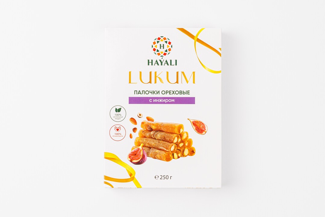 

Лукум Hayali Палочки ореховые с инжиром 250 г