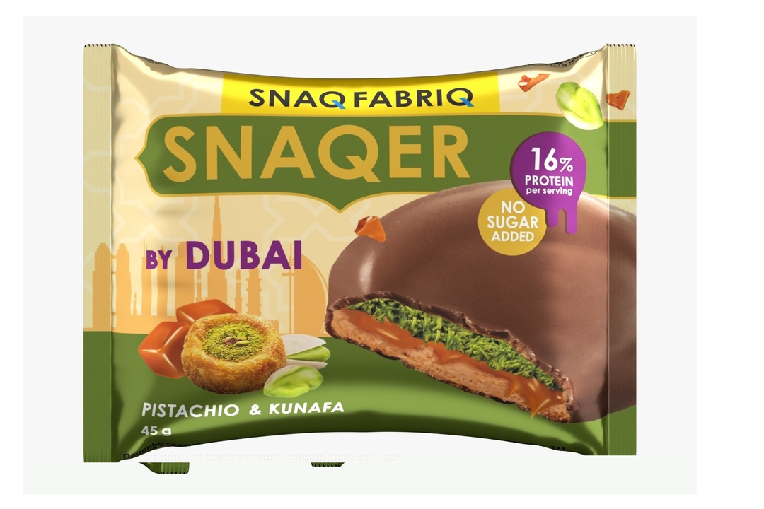 

Печенье Snaq Fabriq Snaqer Фисташковая паста, катаифи и карамель 45 г