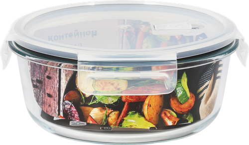 

Контейнер Homeclub круглый стекло 1.3 л