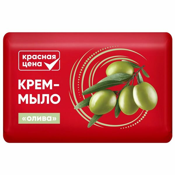Крем-мыло Красная цена с оливой, 90 г