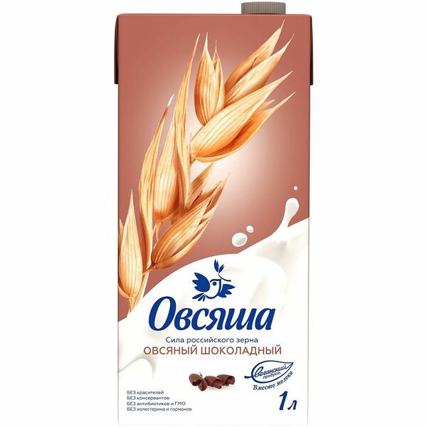 Напиток Овсяша овсяный шоколадный 3.2% 1 л 
