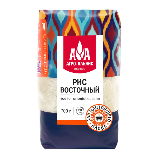 Рис Агро-Альянс Экстра Восточный шлифованный 700 г