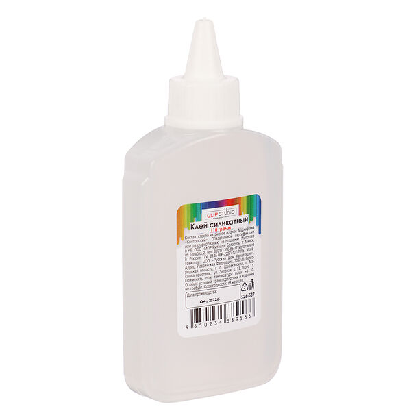Клей силикатный в пластмассовой бутылочке 110 г