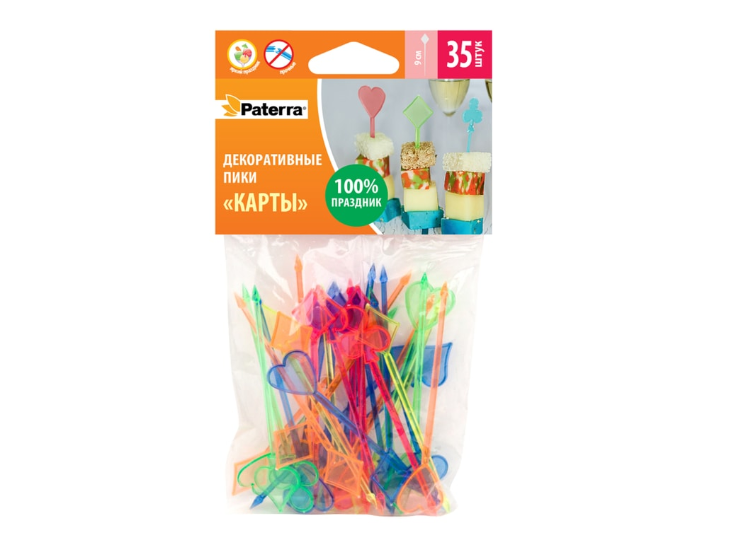 

Пики декоративные Paterra Карты, 35 шт