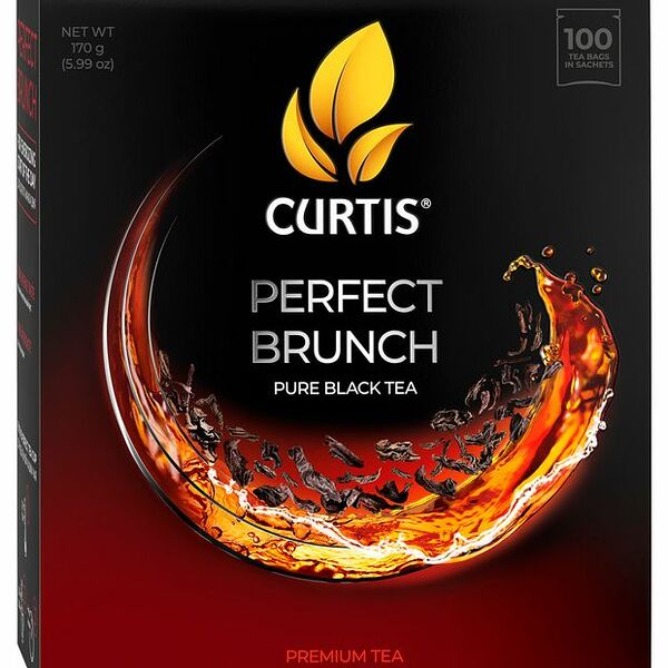 Чай черный Curtis Perfect brunch в пакетиках, 100х1.7 г