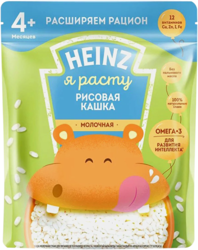 

Каша Heinz рисовая молочная с 4 месяцев 200 г