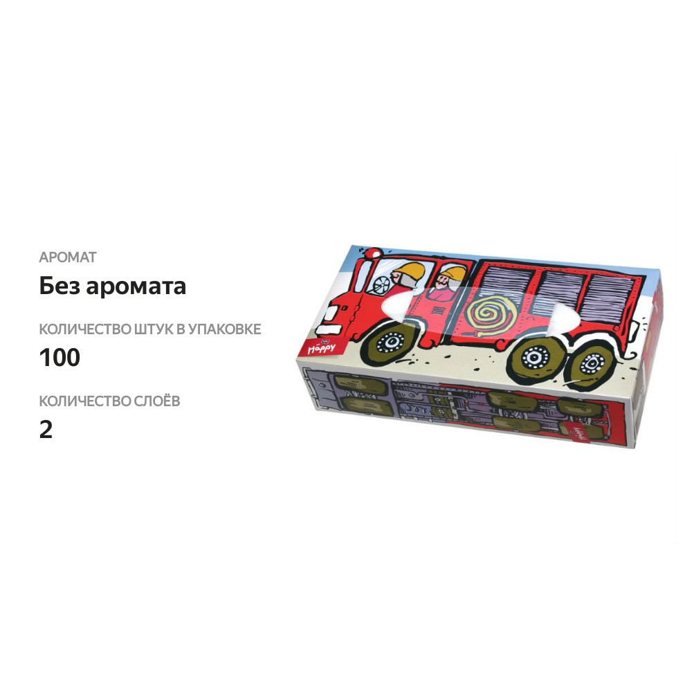 

Платочки бумажные Bella Baby Happy Пожарки универсальные детские 10 х 10 шт