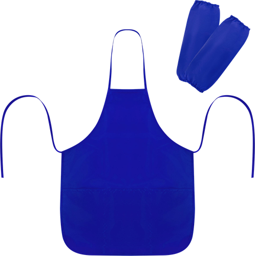 

Фартук для труда Пифагор с нарукавниками, 3 кармана, 39х49 см, синий