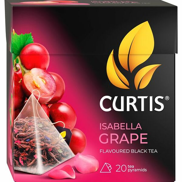 Чай черный Curtis Isabella Grape в пирамидках 20 пак. x 1.8 г