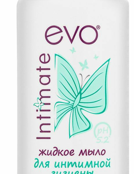 Жидкое мыло Evo Intimate для интимной гигиены с молочной кислотой и экстрактом ромашки 200 мл