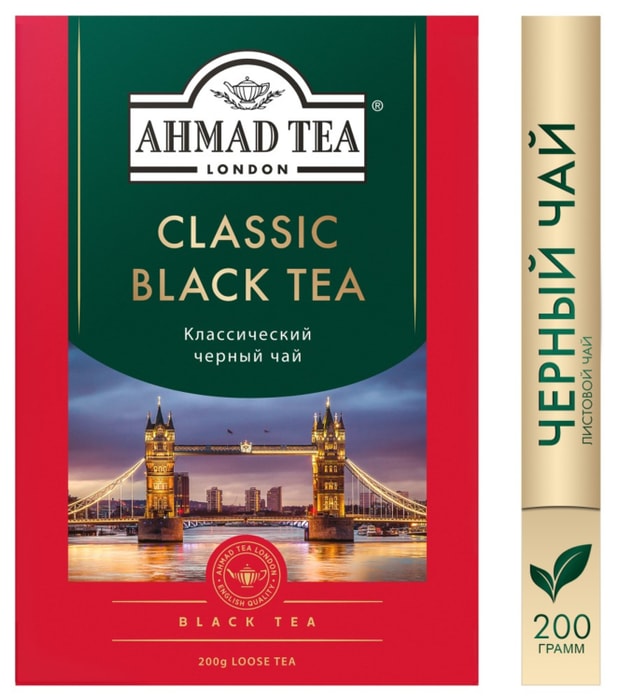 

Чай черный Ahmad tea Классический среднелистовой 200 г