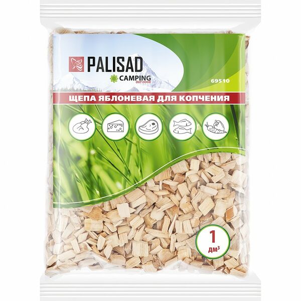 Щепа Palisad яблоневая для копчения 1 л