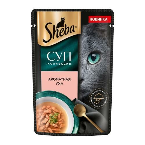 Влажный корм для кошек Sheba Суп Коллекция Ароматная уха 70 г