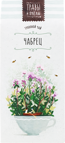 Напиток чайный Травы и пчёлы травяной чабрец 40 г