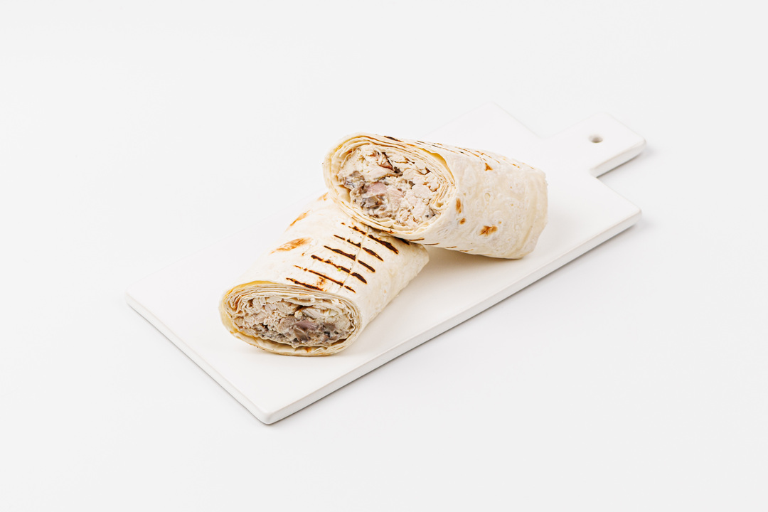 

Шаурма ВкусВилл с грибным жюльеном и курицей, 220 г