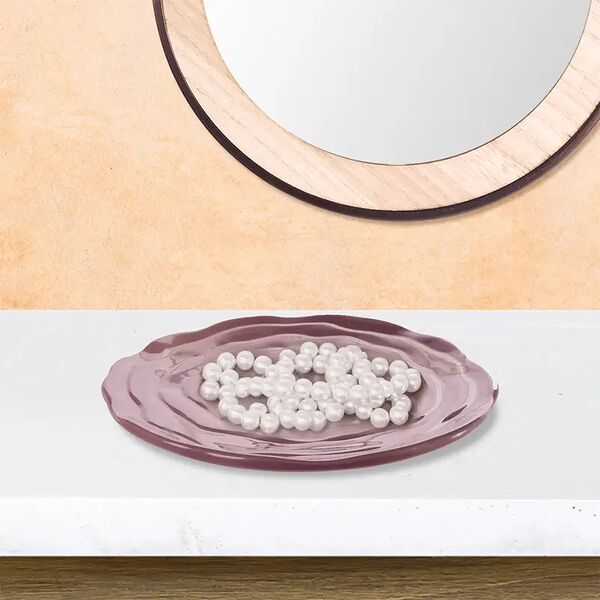 Тарелка декоративная для аксессуаров и ювелирных украшений, 18х18х2 см, в ассортименте