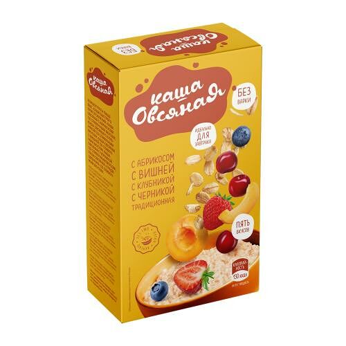 Каша овсяная традиционная Ассорти 5x35 г