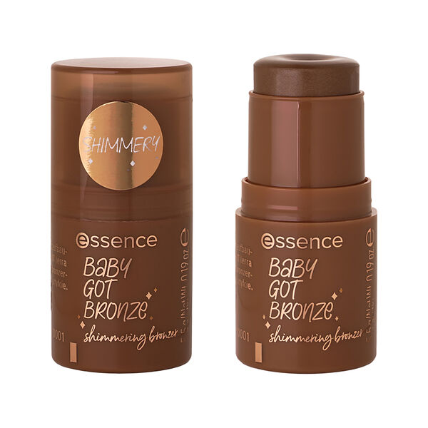 Бронзер для лица Essence Baby Got Bronze Bronzing в стике c шиммером тон 20 Holiday glow 5.5г