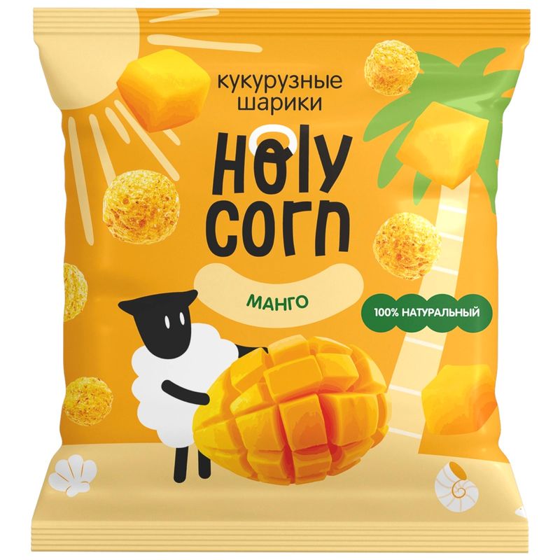 

Шарики кукурузные Holy Corn Манго 30 г