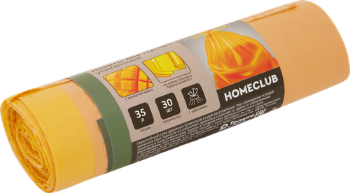 

Пакеты для мусора Homeclub Overlap манго 35 л 30 шт.