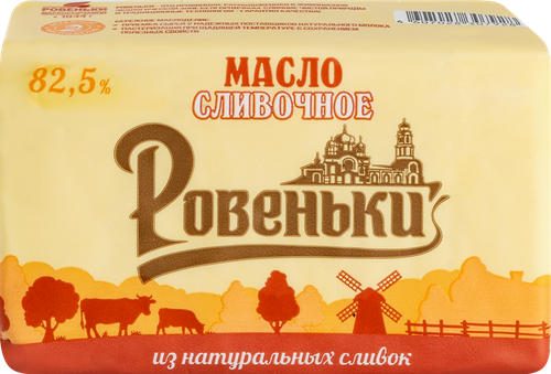 

Масло сливочное Ровеньки традиционное 82.5% 170 г
