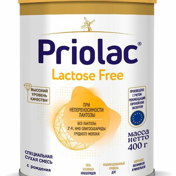 Смесь специализированная безлактозная Priolac LF с 0 месяцев 400 г