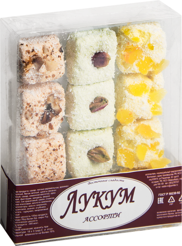 

Лукум Восточные сладости Ассорти 275 г