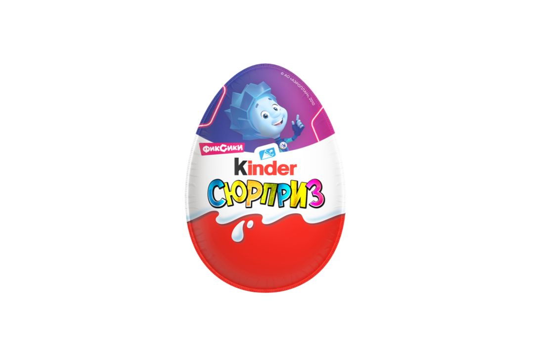 

Яйцо Kinder Сюрприз из молочного шоколада с игрушкой в ассортименте 20 г