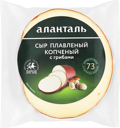 Сыр плавленый Аланталь копченый с грибами №73 40% 240 г