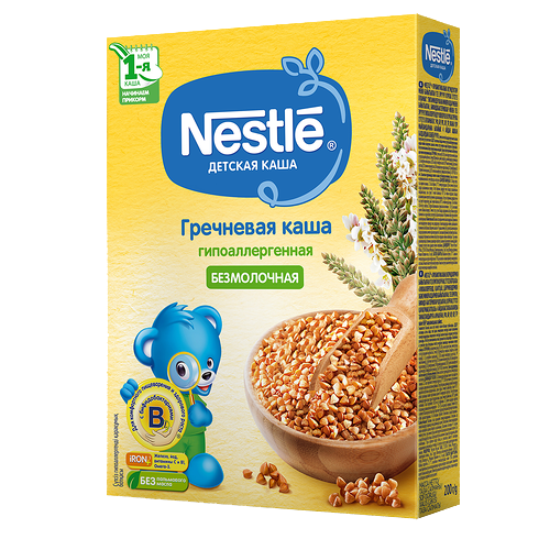 Нестле Каша безмолочная Гречневая 200 гр