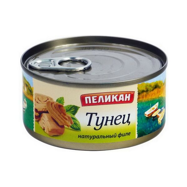 Тунец филе натуральный Пеликан 185г