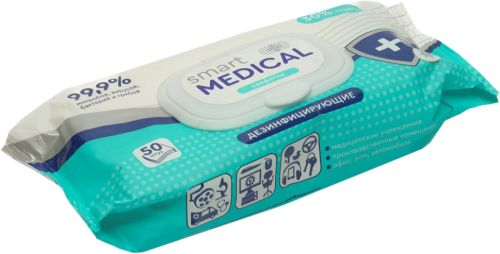 

Smart Мedical Салфетки влажные антисептические 50 шт