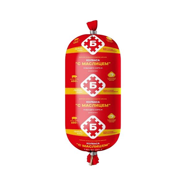 Изд колб мясн в/с вар Колбаса С маслицем п об 650г Брестский мк