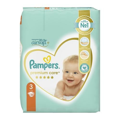Подгузники Pampers Premium Care 2 Mini (4-8 кг) 40 шт