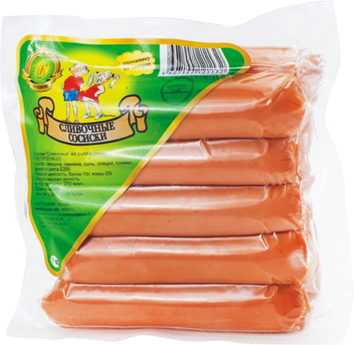 

Сосиски сливочные Глория 500 г