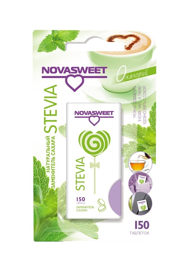

Подсластитель Novasweet Стевия таблетки 150 шт