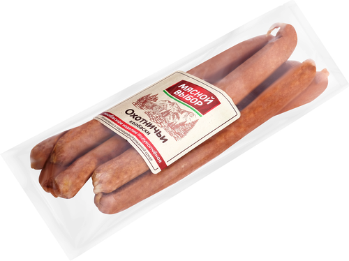 

Колбаски полукопченые Мясной выбор Охотничьи ГОСТ 330 г