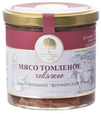 Мясо говяжье Добринское фермерское хозяйство томленое 300 г