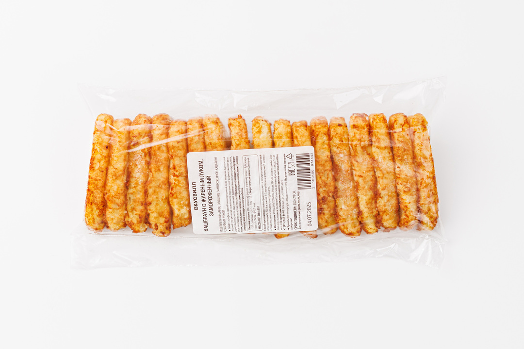 

Хашбраун ВкусВилл с жареным луком замороженный, 680 г