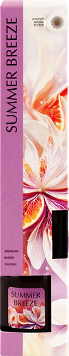 Аромадиффузор Homeclub Summer breeze, с палочками и пробником аромата 50 мл
