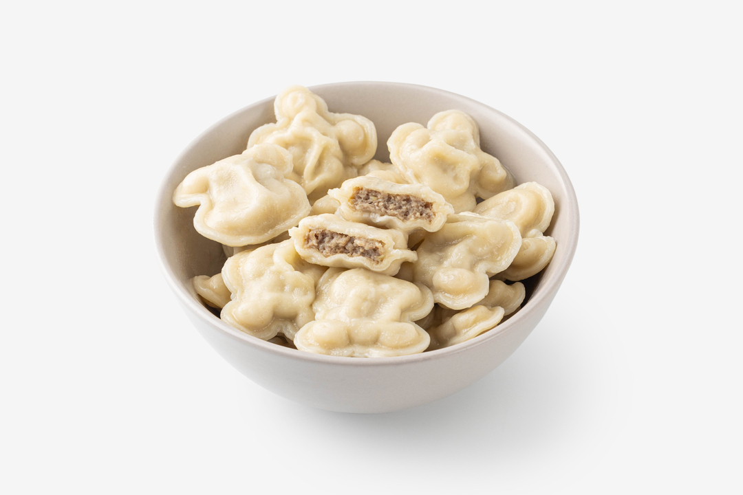 

Пельмени ВкусВилл Бегемоткино с говядиной и сливками 500 г