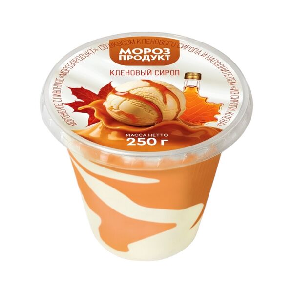 Мороженое слив Морозпродукт со вк кленового сиропа и наполн Из сиропа клена 250г