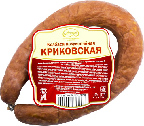 

Колбаса полукопченая Анком Криковская категория В 300 г