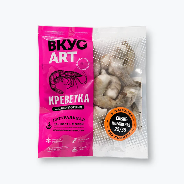 Креветки Вкус арт королевские ваннамей без головы 25/35 300 г