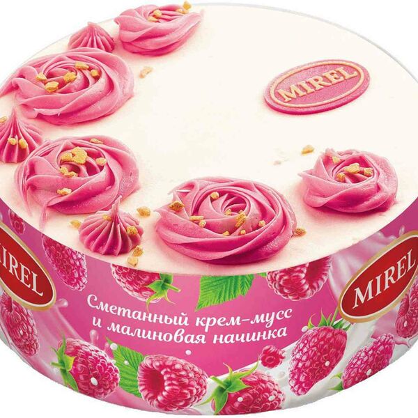 Торт Mirel Малиновый сметанник, 650 г